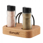 Soola - pipratoosi komplekt Domotti Temis, l&auml;bipaistev v./must v., 12.5 cmx9.5 cm