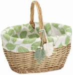 Korv Home4you Willi Miro 88864, puuvill/paju, 42 cm x 31 cm, pruunikas v.