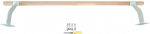 V&otilde;imlemise tugipostid Master MAS-C110, 120 cm, pruun v.