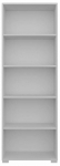 Raamaturiiul Kalune Design Lucas 1600-111, valge v., 182 cm x 64 cm x 25 cm