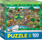 Pusle Eurographics Spot & Find A Day In The Zoo 6100-0542, 48.2 cm x 33.9 cm, 100 tk, mitmev&auml;rviline