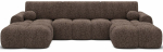 Nurgadiivan Vianetto Chenille, pruun v., 177 x 319 cm x 95 cm