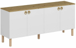 Konsoollaud Kalune Design Lotus, valge v., 45 cm x 180 cm x 81 cm
