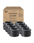 Kassett m&auml;hkmete konteineri jaoks Tommee Tippee Twist & Click, 16 tk, must v.