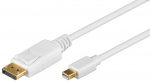 Juhe Goobay Displayport, Mini Displayport, 2 m, valge v.