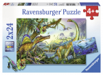 Pusle 2in1 Ravensburger Prehistoric Giants 088904, 26 cm x 18 cm, 48 tk, mitmev&auml;rviline