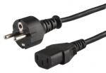 Juhe Savio CL-89 IEC 320 C13, Schuko, 1.2 m, must v.
