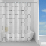 Du&scaron;ikardin Gedy Domino TVI13291830, valge v./must v./hall v., 200 cm x 180 cm