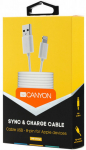 Juhe Canyon Sync & Charge, USB 2.0/Apple Lightning, 100 cm, valge v.