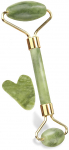 Massaažiseade Amalfis Green Jade Roller & Gua Sha, 2 tk