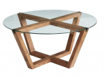 Kohvilaud Kalune Design Lotus, pruun v., 75 cm x 75 cm x 35 cm