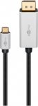 Kaabel Goobay 60176 USB Type-C, Displayport, 2 m, h&otilde;be v./must v.