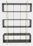 P&otilde;randariiul Kalune Design Bruti 875ZNA4509, antratsiit v./kuld v., 180 cm x 29.6 cm x 120 cm