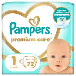 M&auml;hkmed Pampers Premium Care, 1 suurus, 2 - 5 kg, 72 tk