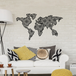 Seinadekoor Wallity The World Is Mine, 120 cm x 64 cm