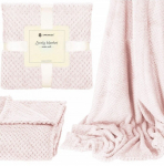 Pleed Springos Lovely Blanket HA7094, heleroosa v., 150 cm x 200 cm