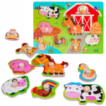 Puidust pusle Smily Play Little Farm SPW83605, 22 cm x 30 cm, mitmev&auml;rviline