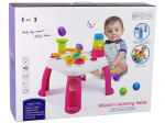 Interaktiivne m&auml;nguasi Lean Toys Educational Table, 40 cm, valge v./roosa v.