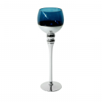 K&uuml;&uuml;nlahoidja Cloe, klaas, &Oslash; 12 cm, 40 cm, h&otilde;be/tumesinine