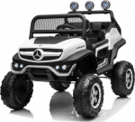 Laste elektriauto Ramiz Mercedes Benz Unimog, valge v.