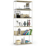 Raamaturiiul Akord Loft 800, tamm v./valge v., 192 cm x 80 cm x 32 cm