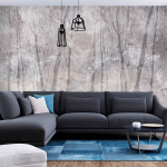 Fototapeet Artgeist Eternal Forest - Landscape With Winter Landscape In Cool Colours, 70 cm x 100 cm