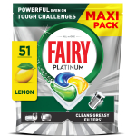 N&otilde;udepesumasina kapslid Fairy Platinum All in One&rsquo;i Lemon, 51 tk