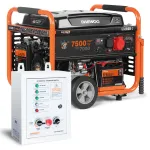 Generaator bensiin Daewoo GDA 8500E-3 + ATS15-400GDA, 7000 W