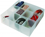 Korraldaja, esemete hoidmiseks Ordinett Top Class, valge v., 30.5 x 30.5 x 10 cm