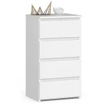 Kummut CL4, valge v., 74 cm x 40 cm x 35 cm