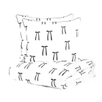 Voodipesukomplekt Homla Carnival 724794, valge v./must v., 50 x 60 cm, 200 x 220 cm