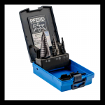 Astmeline puur, komplekt Pferd STB HSS 3 HC-FEP, metall/teras/roostevaba teras, hss, tri-flat, 4-30 mm x 6.6 cm