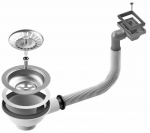 Sifoon valamu jaoks koos &auml;ravooluga Alveus 114-HP, h&otilde;be