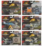 Dinosaurustega m&auml;nguautode komplekt Mattel Matchbox Jurassic World Rebirth JGL74, (v&auml;rv/disain valitakse juhuslikult)