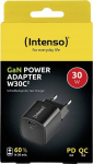 Telefoni laadija Intenso GAN/7803060, USB Type C, 6.92 cm, must v., 30 W
