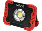 Prožektor ilma liikumisandurita, liigutatav Yato, 10 W, 800 lm, 6000 &deg;K, IP65, must v./punane v.