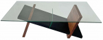 Kohvilaud Kalune Design Livello, must v./puidu v., 65 cm x 105 cm x 31 cm