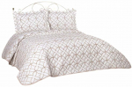 Voodikate Mijolnir Parolin 773NVA1231, kuld v./kreemjasvalge, 250 cm x 260 cm
