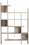 Raamaturiiul Kalune Design Manco 855DTE3786, sandstone, 188 cm x 122 cm x 25.5 cm