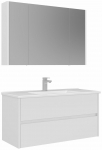 Vannitoa m&ouml;&ouml;bli komplekt Kalune Design Arno 100-762, valge v., 45 cm x 100 cm x 52 cm