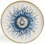 Taldrikute komplekt magustoidu Hermia X00017295, &Oslash; 22 cm, sinine v./valge v.