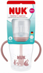 Lutipudel Nuk Perfect Match Bear, 150 ml, 8 kuud, l&auml;bipaistev v./roosa v.