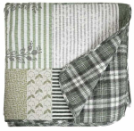 Voodikate Homla Cozy Autumn Patchwork, roheline v., 200 cm x 220 cm
