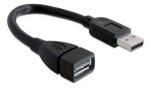 Adapter Akyga AK-USB-23 USB 2.0 A male, USB 2.0 A female, 0.15 m, must v.