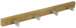 Riidestange Home4you 19934, 51.5x4.5 cm, tamm