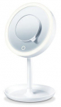 Meigipeegel Beurer Illuminated BS45, valgustusega, teisaldatav, 17.5 cm x 17.5 cm, valge v.