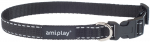 Kaelarihm koertele Amiplay Reflective, must, 350 - 500 mm x 20 mm, 35-50
