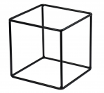 Lillepoti alus 210816, 17 cm x 17 cm, 17 cm, metall, must