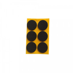 Kleepuvad m&ouml;&ouml;blijalgade padjad Haushalt, must,&Oslash; 30mm, 6 tk