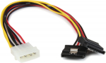 Kaabel StarTech LP4 to Sata Power PYO2LP4LSATA LP4 (4 pin; Large Drive Power), SATA Power (15 pin), 0.3 m, mitmev&auml;rviline